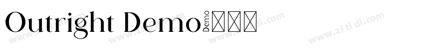 Outright Demo字体转换